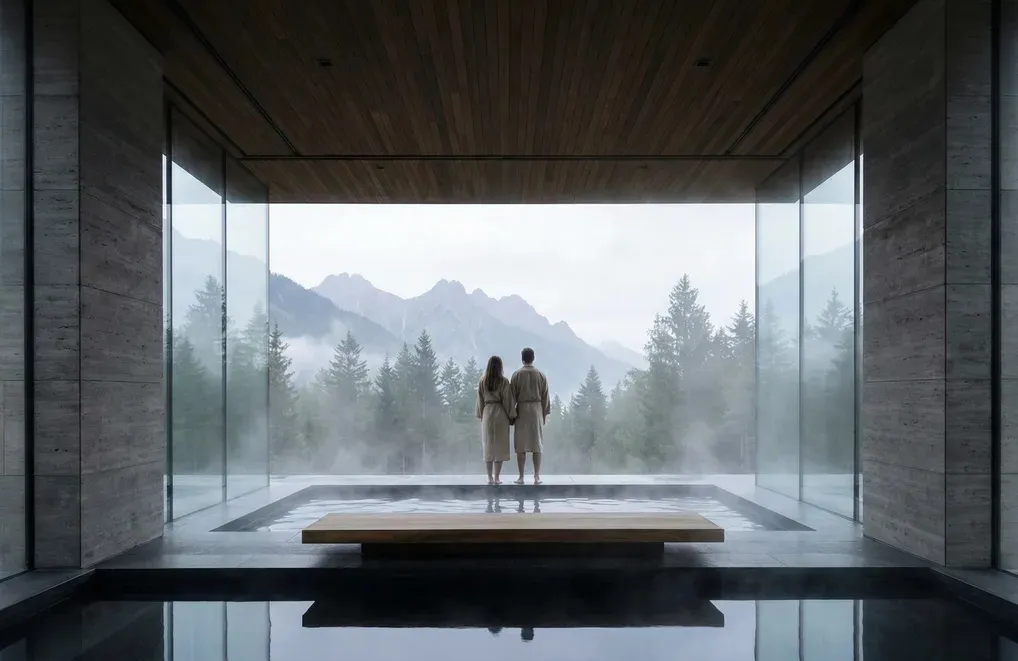 Luxury retreat with mountain views